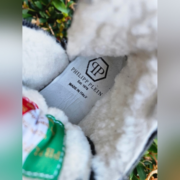 PHILIPP PLEIN Studded Leather Snow Boots kids - Picture 6 of 13